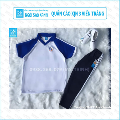 QUẦN CÀO XIN 3 VIỀN TRẮNG - THPT AN KHÁNH